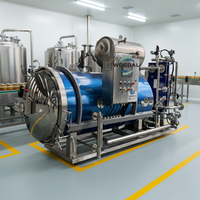 Stérilisateur alimentaire à vapeur haute température et haute pression pour aliments pour bébés, autoclave à pulvérisation d'eau