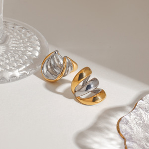 Accessoires De Mode gioielli di moda Bijoux En Acier inossidable colori Romee orecchini alari Romee misti - Product Image 4