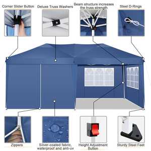 Carpa de fiesta transparente portátil plegable de gran oferta al aire libre personalizada precio de fábrica alta calidad - Product Image 3