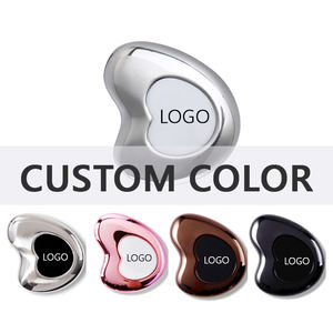 Cuidados com a pele Rosto Ferramenta Aço Inoxidável Gua Sha Cryo Massager Ice Roller Metal Ice Globes Coração Forma Com Logotipo Personalizado - Product Image 3