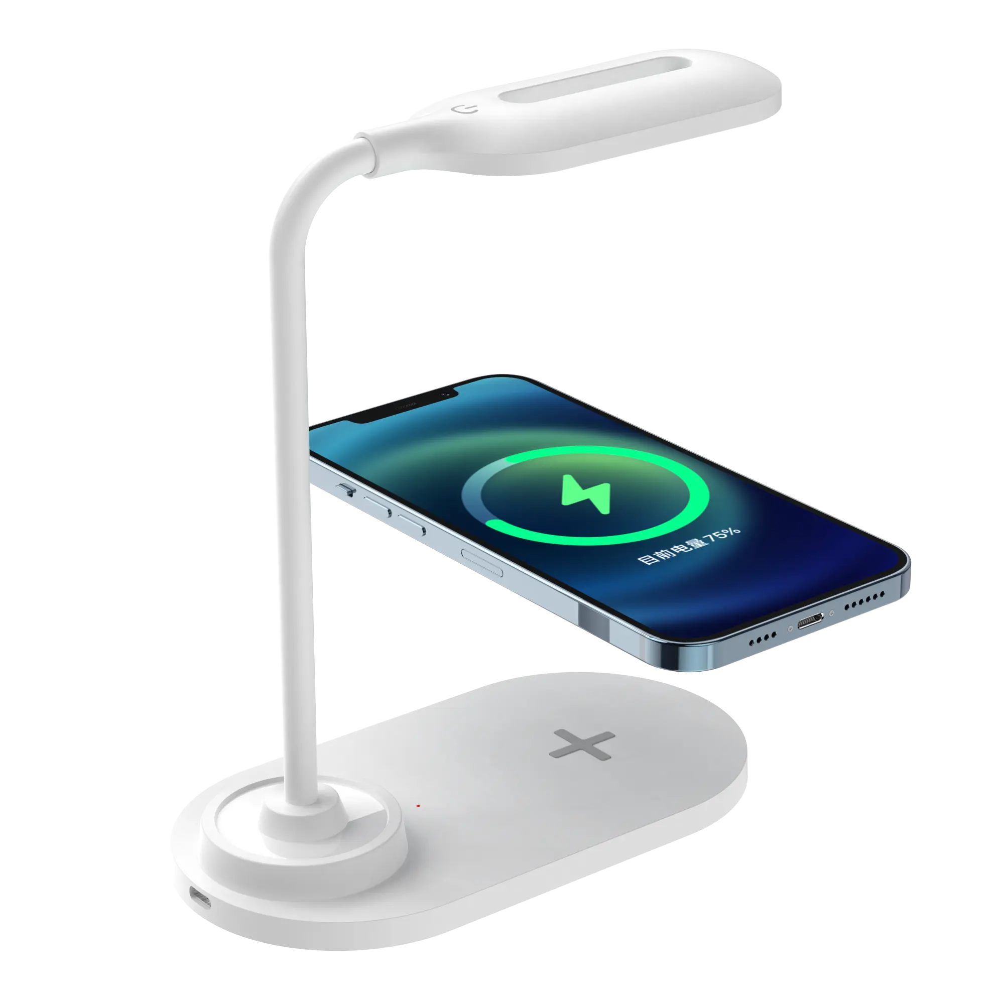 2024 Desktop 2-in-1 multi-funzione lampada da tavolo caricabatteria wireless per telefono cellulare supporto per l'apprendimento e ufficio