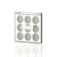 Palette de maquillage transparente vide personnalisée pour fards à paupières, marque privée