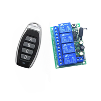 433 Mhz Commutateur de télécommande sans fil universel AC 85V ~ 250V 110V 220V 2CH Module récepteur de relais et télécommandes RF 433 Mhz