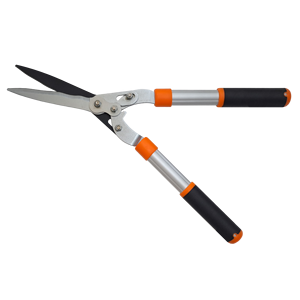 Cisaille à haie à lame ondulée à double composé de 59.5cm Cisaille à haie de jardin en acier au carbone moyen - Product Image 2