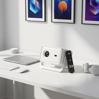 Projecteur intelligent 1080P avec Google TV, 400 lumens ANSI, HDR, mise au point automatique, WiFi 6, pour cinéma maison et jeux