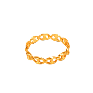 Fashion Chain Link <b>Bracelet</b> 316L Stainless Steel PVD Gold Plating Sustainable Resistant - Product Image 2