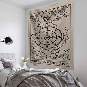 Mittelalter liches Europa Weissagung <span class=keywords><strong>Tarot</strong></span> Wandteppich der Mond Sonne Stern Wandbehang Wandteppiche - Product Image 6