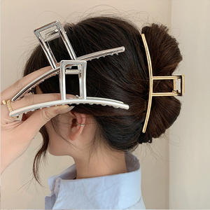 Vendita all'ingrosso di 4.7 personalizzata "Jumbo grande oro metallo accessori lega per capelli pinza per capelli per capelli spessi per le donne - Product Image 3