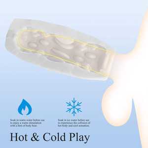 เครื่องช่วยสำเร็จความใคร่ชายแบบพกพาสีขาวสมจริงพิเศษ กันน้ำ 100% IPX7 ดีไซน์กะทัดรัด เหมาะสำหรับการเดินทาง ใช้งานคนเดียว - Product Image 4