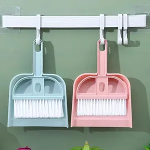 Juego de Escoba y Recogedor de Escritorio, Pala para Basura con Cerdas Suaves, Mango de Plástico Ecológico, Multifuncional para Limpieza del Hogar - Product Image 1