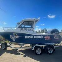 Bateaux de pêche en aluminium de qualité marine australienne Gospel 6m 20ft avec cabine