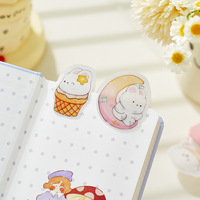 Marque-page Animal drôle Marque-page de dessin animé Apprentissage Lecture Signets Personnalisé Lapin Chat Panada Pingouin Fleur