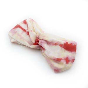 De las mujeres de la moda accesorios para el <span class=keywords><strong>pelo</strong></span> Tie-dye cintas de tela Cruz Corea tocado retorcido diademas para chicas - Product Image 4