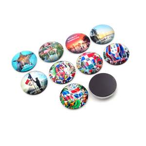 Custom Mandala 3D <b>Glasses</b> Magnet <b>Fridge</b> Diy Porcelain Refrigerator Magnet Sticker - Product Image 5