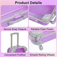 Boîte à cils vide personnalisée en plastique, mini-valise, petit emballage pour cils, étui pour cils