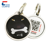 Étiquette RFID CXJ Prix d'usine Petite étiquette NFC imperméable pour chien Étiquette RFID en métal Époxy