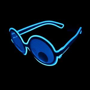 Lunettes <span class=keywords><strong>de</strong></span> fête lumineuses LED en plastique fluorescent, cadre mobile, dessin animé, néon, musique, rave, Diwali, Pâques, Noël, décoration, piles AA, amusantes - Product Image 5