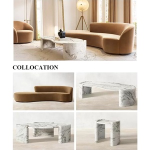 Modern Farmhouse Design Real Marble Coffee <strong>Table</strong> <strong>Large</strong> Round Square for Home Villa Hotel Living Room Furniture - Product Image 6