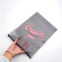 Bolsas de Embalaje con Cierre Zip para Ropa con Impresión UV Personalizada, Bolsas Autosellables de PE, Bolsas de Plástico Transparente Mate Esmerilado con Cierre