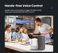 Interruptor de Luz WiFi Tuya EU, Sin Necesidad de Cable Neutro, Interruptor de Pared con Botón Pulsador de 1/2/3/4 Vías, Compatible con Tuya, Alexa y Google Home