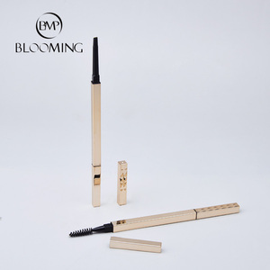 Серебристая розовая Золотая квадратная упаковка для бровей карандаш для макияжа бровей Карандаш для бровей с индивидуальным логотипом двусторонний тонкий карандаш для бровей - Product Image 4