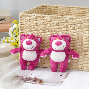 Personalizzabile ODM soffocante orso fragola ciondolo peluche graziosa piccola bambola orso con portachiavi accessori ornamenti - Product Image 1