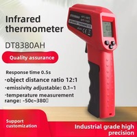 Thermomètre infrarouge industriel DT8380AH ShengCe, testeur de température sans contact au laser, USB, OEM/ODM, écran LCD, stockage de données 1