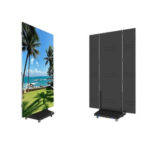 Écran d'affichage LED triple pliable P1.86 P2 P2.5, panneau publicitaire double face pour intérieur et extérieur, sur pied - Product Image 1