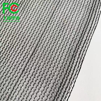 Filet d'ombrage agricole en polyéthylène noir 130 g/m² pour carport, filet d'ombrage pour serre extérieure à fil rond 3*100m