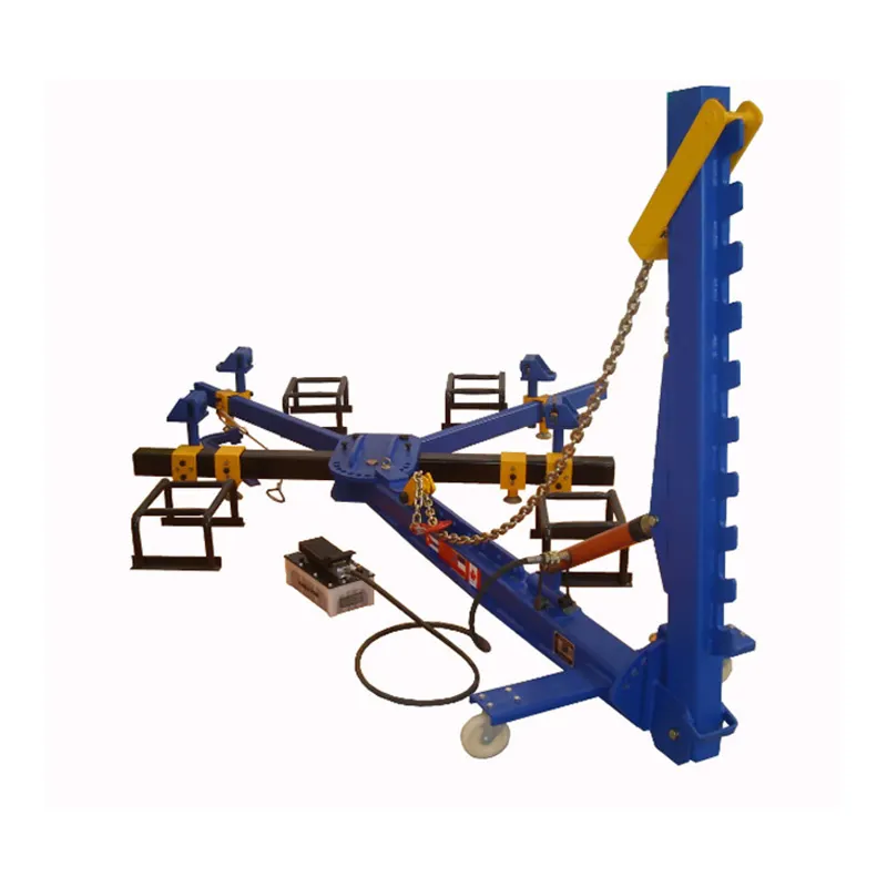 High Quality Simple Auto Body Collision Repair Frame Pulling Machine Car Chassis Straightening Bench With Rotating Tower