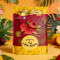 Emballage refermable à fermeture éclair personnalisé avec logo, pour fruits secs, sachets de chips, emballage alimentaire thermoscellable