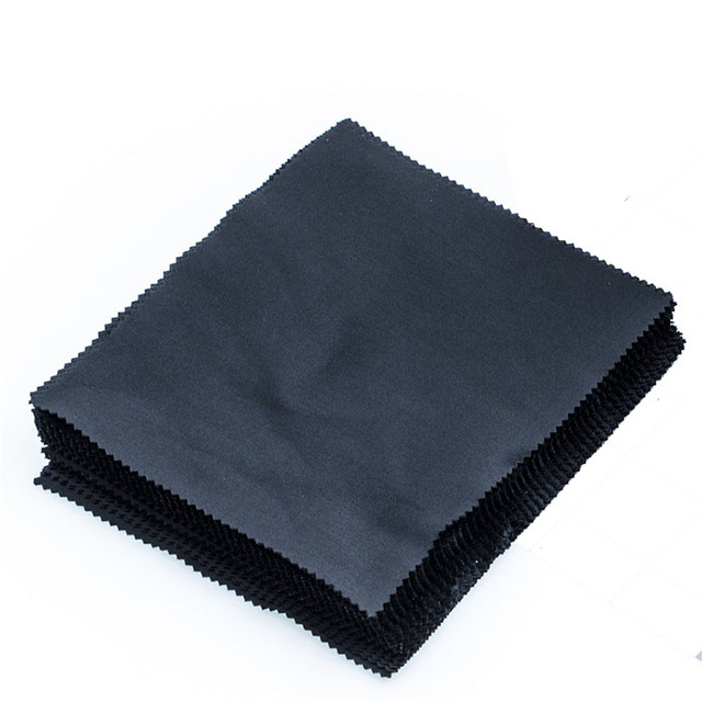 Soft Microfiber 80 Polyester 20 Polyamide 230Gsm Black Lens Screen Cleaning Cloth Custom Logo Sunglasses Cleaning Wipe Cloth