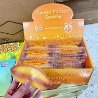 Jouets Squishy Vaseline : Banane, Fraise, Patte de Chat, Pain, Pomme de Terre, Mangue – Jouets Anti-Stress en TPR à Presser