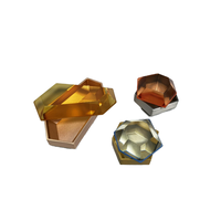 Présentoir de bague de bijoux teint en acrylique de luxe