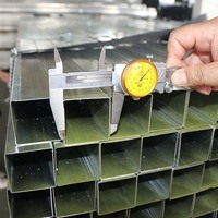 Tubo de Acero Cuadrado Galvanizado de 38x75 al por Mayor, Técnica ERW, Certificado CE, para Aplicaciones Estructurales, Longitud de 12 m