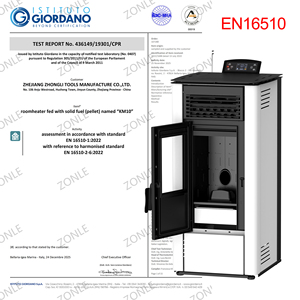 Estufa <span class=keywords><strong>de</strong></span> <span class=keywords><strong>Pellets</strong></span> <span class=keywords><strong>de</strong></span> Combustión Sellada <span class=keywords><strong>de</strong></span> 9.6kW, Alta Eficiencia, Moderna y Potente, con Control Wifi, para Interiores, con Certificaciones CE, ROHS y BSCI - Product Image 4