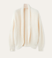 Vente en gros de pull en laine mérinos pour dames pulls élégants pour femmes Cardigan plumeau à manches bouffantes pour femmes
