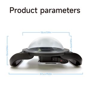 Cubierta de Lente Impermeable de 6 Pulgadas para Cámara de Acción <span class=keywords><strong>Insta</strong></span> <span class=keywords><strong>360</strong></span> ACE Pro, <span class=keywords><strong>Accesorios</strong></span> - Product Image 4