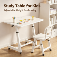 Bureau d'étude en bois durable, réglable et extensible, avec porte-gobelet, bureau mobile pour petites chambres, élégant et simple, idéal comme table de chevet