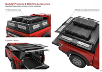 Couverture de benne de pick-up, Hardtop de benne, Capote de camping pour pick-up, Hardtop en aluminium, Rangement fermé, Universel, Anti-rouille, Personnalisable