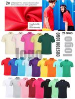 Services OEM/ODM, conception personnalisée, logo brodé pour hommes, polos personnalisés avec logo brodé