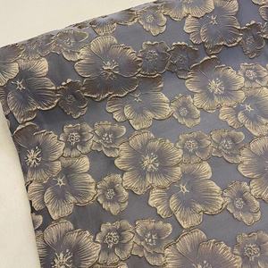 Nouveau Tissu Jacquard Occultant 100% Polyester Style Luxe Léger et Simple à Motifs Floraux <span class=keywords><strong>2023</strong></span> pour Rideaux, Canapés et Costumes - Product Image 4
