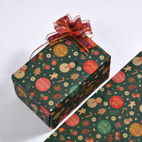Nouveauté, vente flash, joyeux Noël, Père Noël, renne, cadeau pour enfant, bébé, emballage artisanal, papier d'emballage en rouleau