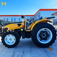 Tracteur agricole 4x4 de 55 CV, 75 CV, 90 CV fabriqué en Chine, moteur diesel YTO, norme CE Euro 5 pour travaux agricoles