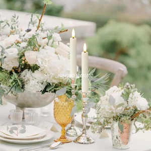 Pin hoạt động Flameless taper nến với hai bộ đếm thời gian từ xa 6.4 "LED 3d-wick cửa sổ Nến nhấp nháy lâu dài ấm áp - Product Image 3