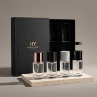 Flacon vaporisateur de parfum en verre cylindrique mini de 15 ml, format voyage portable, échantillon de parfum, pompe à brume fine, bouchon personnalisé, diffuseur à bâtonnets OEM