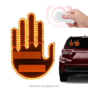 Luce Da Dito Per Auto Con Telecomando - Gadget Auto Divertente Con Emoticon LED - Foto 5