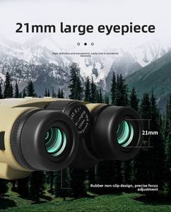 Binoculares con Telémetro Láser 10x42, IP67, Prisma BAK4, Alcance de 2400m, Venta de Fábrica - Product Image 2