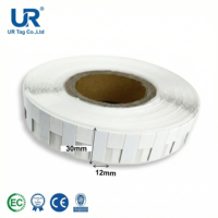 Étiquette RFID UHF anti-métal UR Tag R6P 30x12mm 860-960MHz étanche/résistante aux intempéries pour l'industrie de la santé et les entreprises