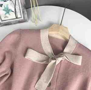 Cardigan da <span class=keywords><strong>Donna</strong></span> <span class=keywords><strong>Autunno</strong></span>-<span class=keywords><strong>Inverno</strong></span>, Nuovo Maglione Coreano a Maniche Lunghe, Maglia Base in Maglia - Product Image 6